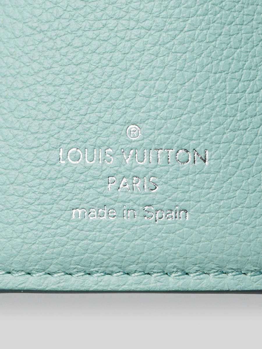 Louis Vuitton Menthe Calfskin Leather Lockmini Wallet - Yoogi's Closet