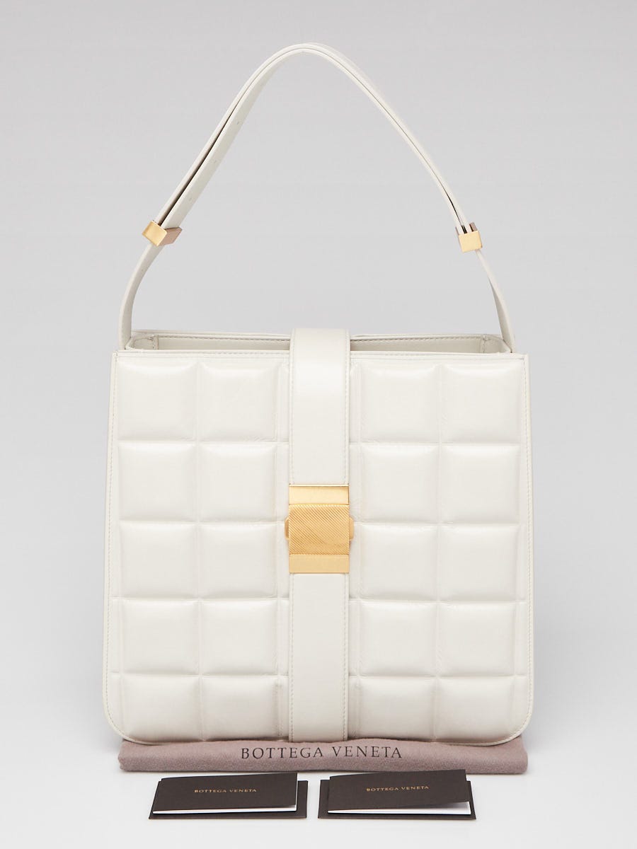 「BOTTEGA VENETA」WHITE Intre Shoulder BAG P00955412.jpg