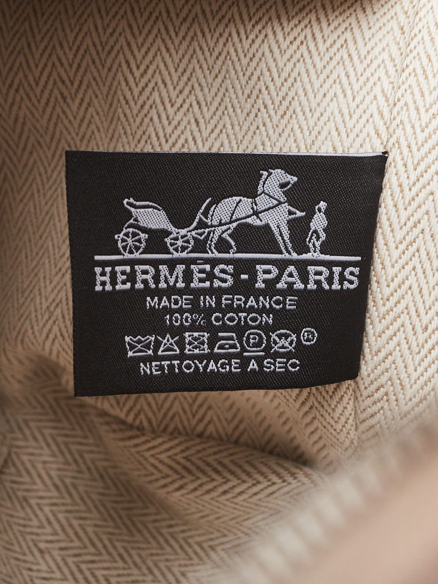 Hermes Natural Cotton Canvas Small Model Bride-A-Brac Case - Yoogi's Closet
