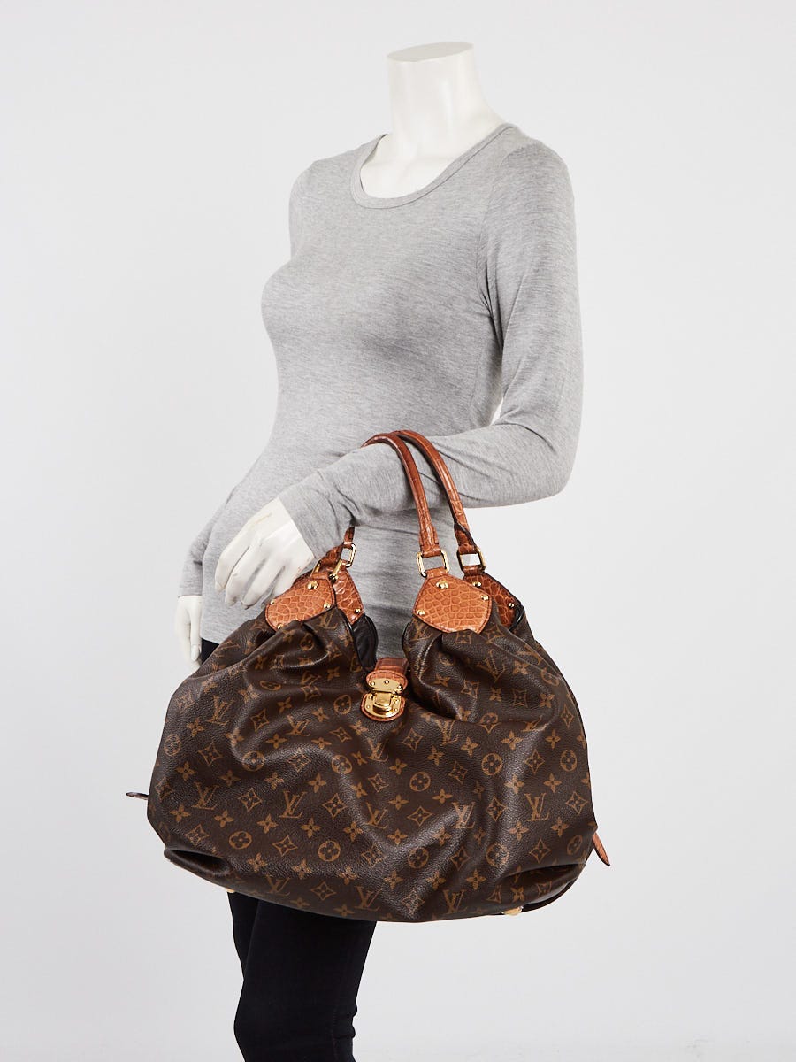 Louis Vuitton Limited Edition Alligator Trim Monogram Canvas XL