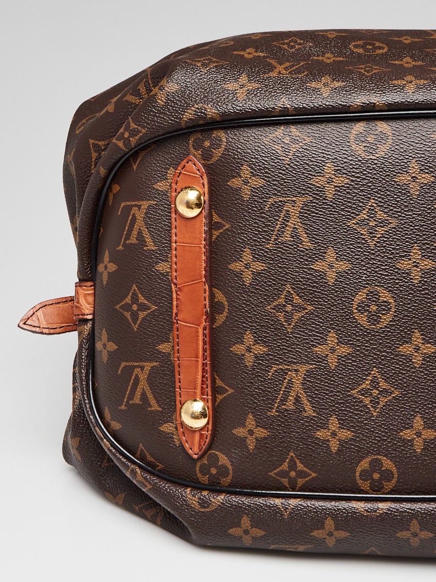 バッグ LOUIS VUITTON Louis Vuitton Limited Edition Alligator Trim Monogram Canvas