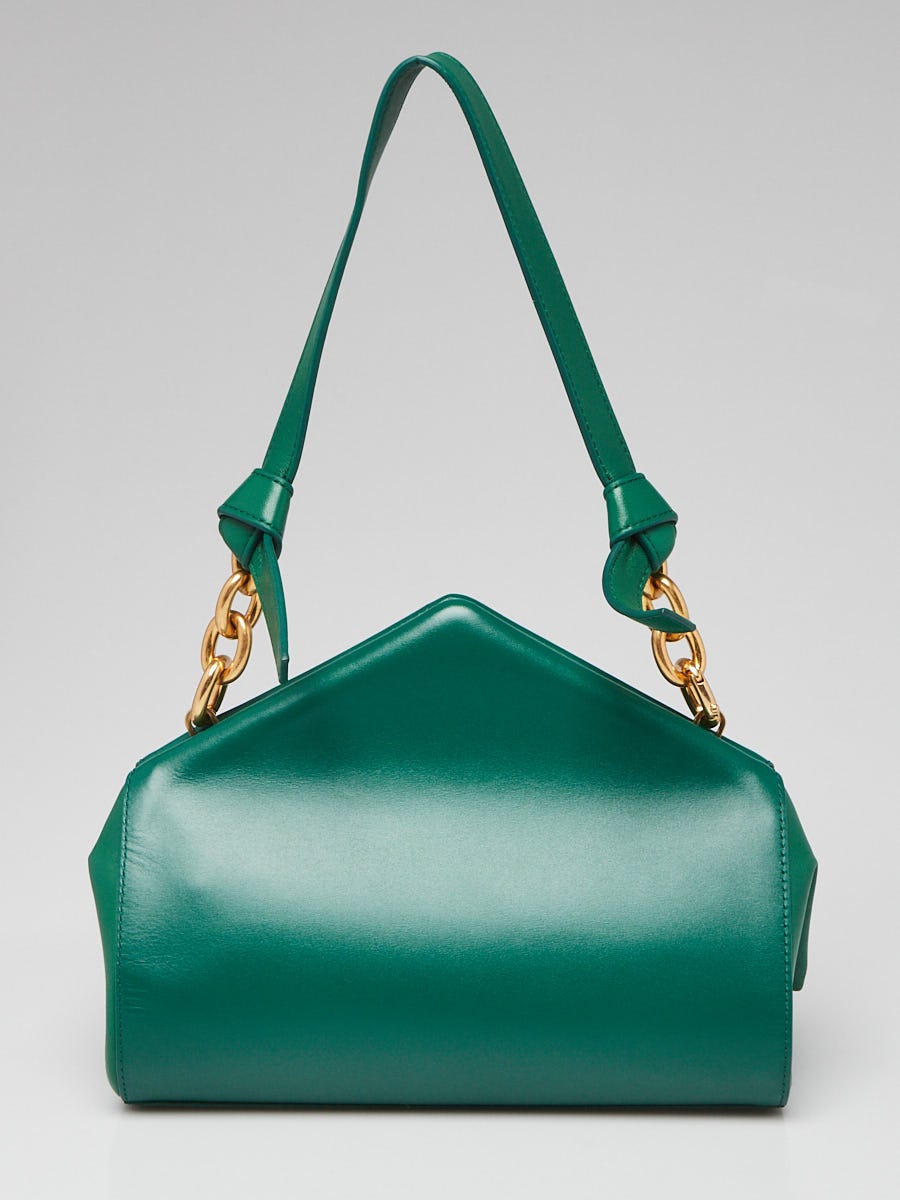 Bvlgari - Authenticated Serpenti Handbag - Leather Green for Women, Never Worn
