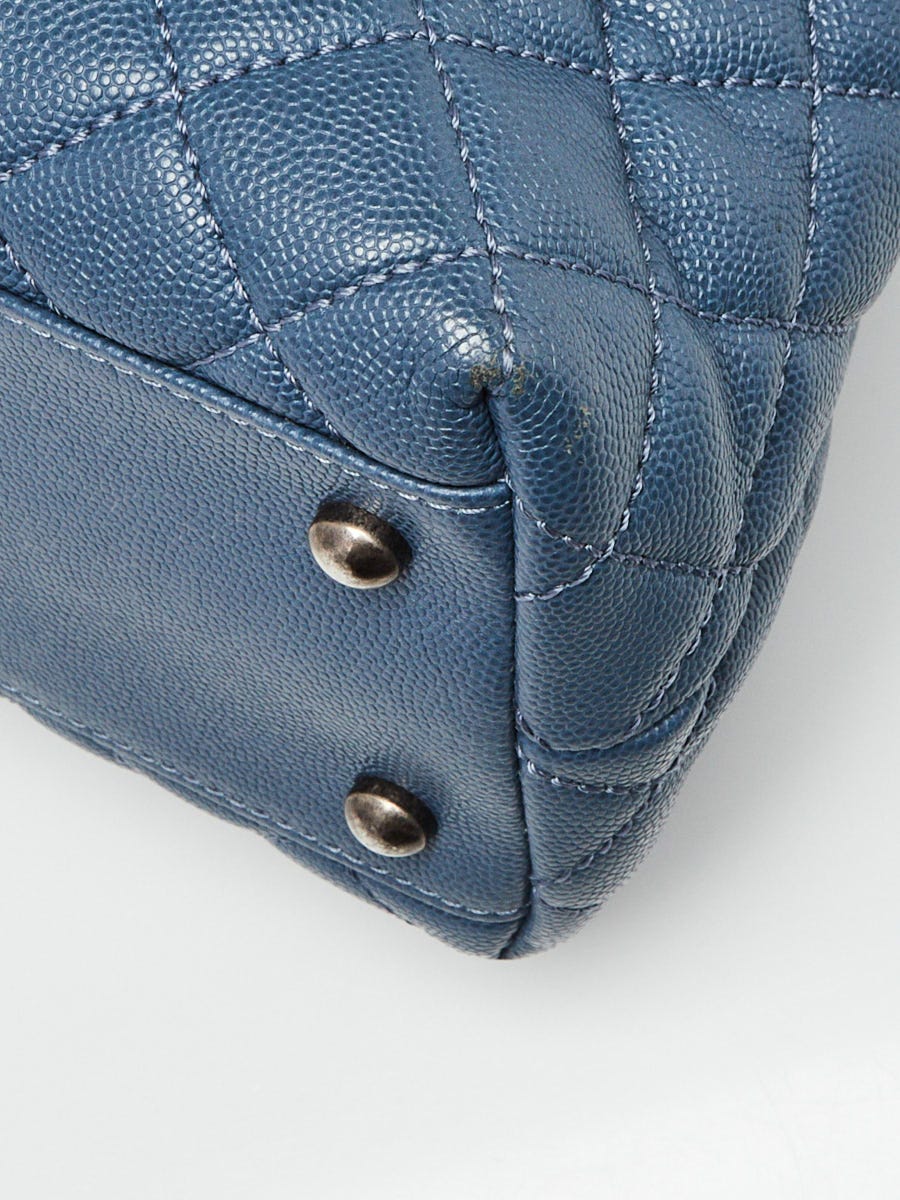 chanel blue purse bag