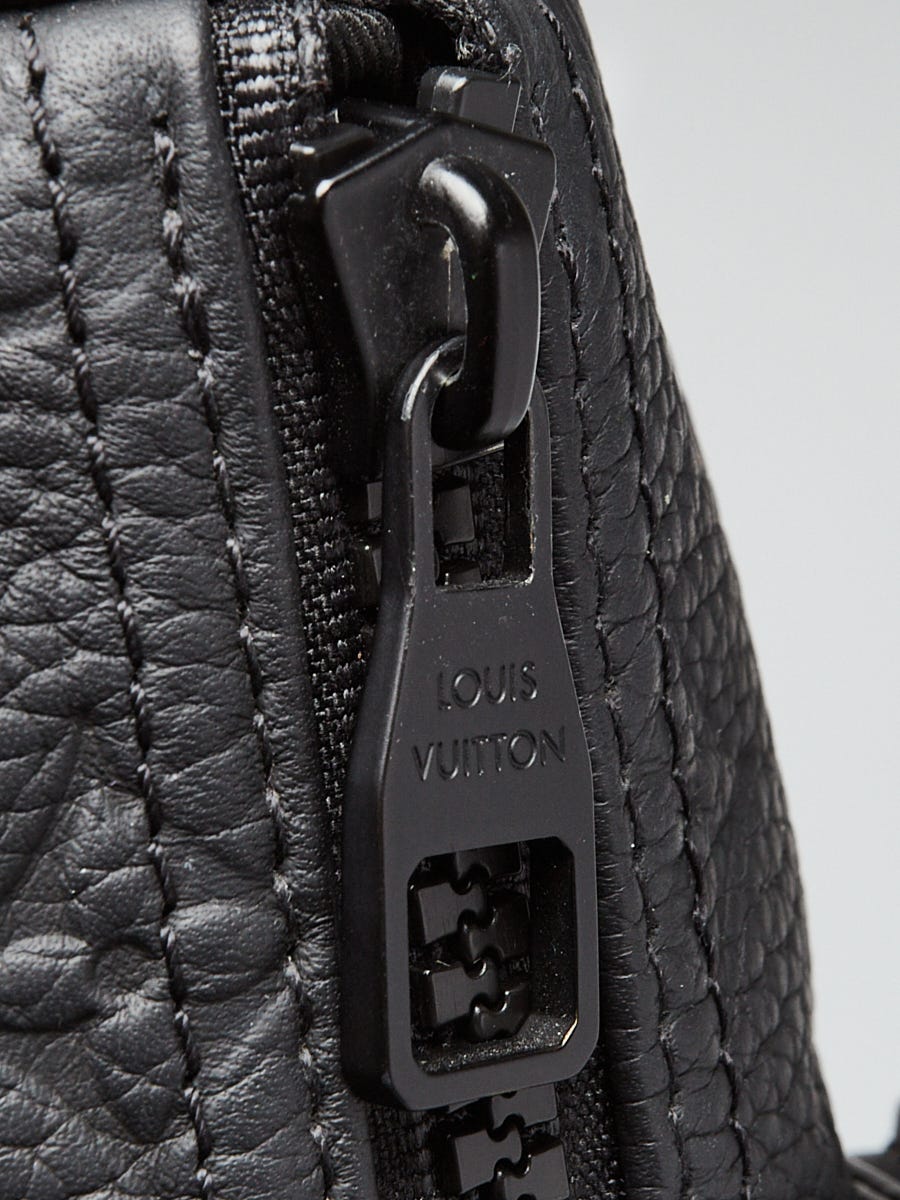 Louis Vuitton Black Monogram Embossed Calfskin Leather Keepall