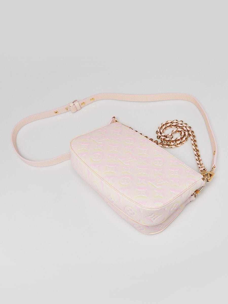 Only original bag available on Instagram: LOUIS VUITTON Pink and Yellow  Empreinte Leather Summer Stardust Multi Pochette Gold Hardware, PRICE:  51,000 PHP