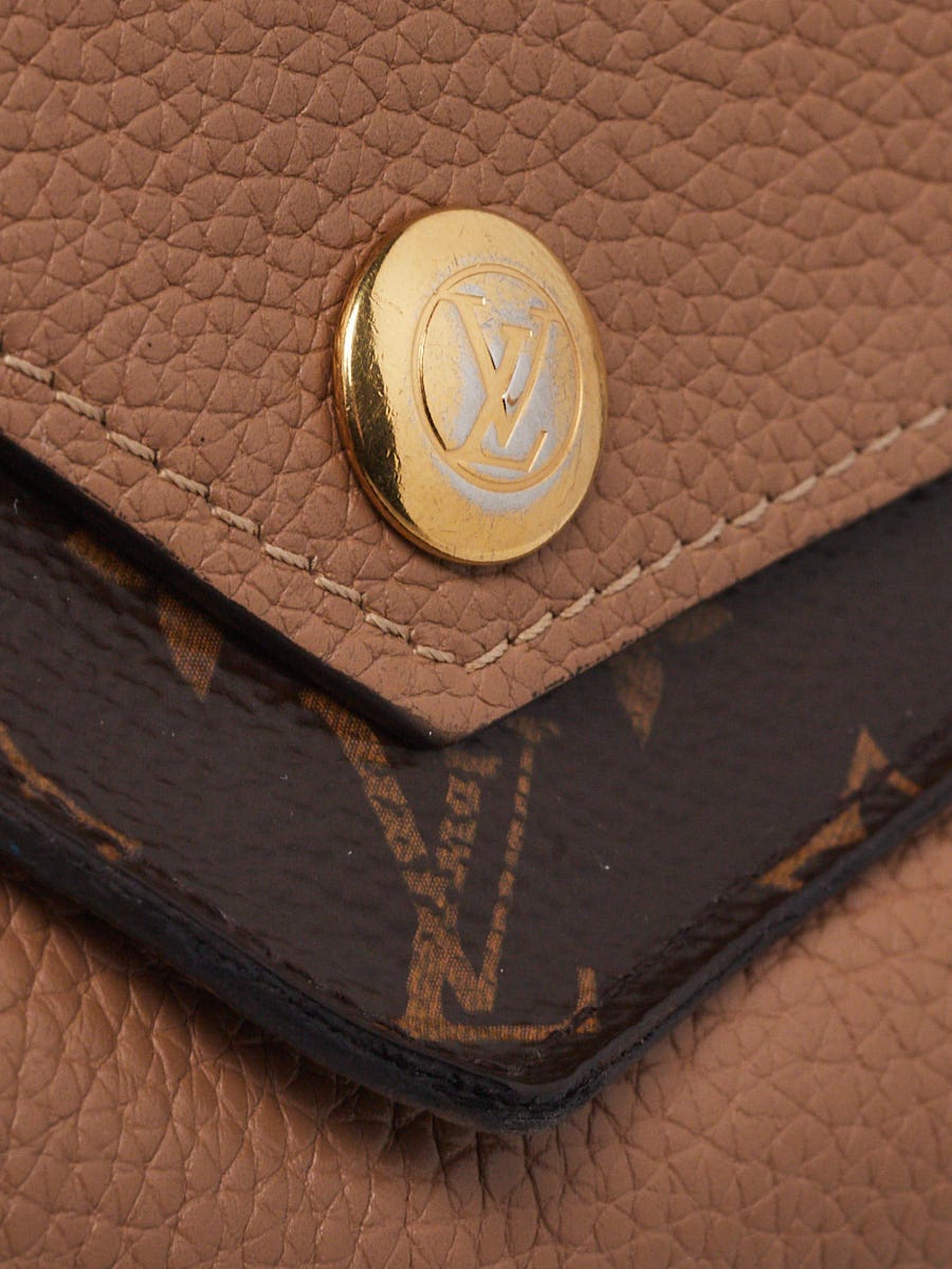 Louis Vuitton Sesame Leather and Monogram Coated Canvas Double V Bag -  Yoogi's Closet