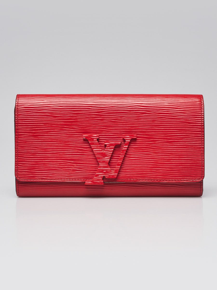 Louis Vuitton Red EPI Leather Wallet