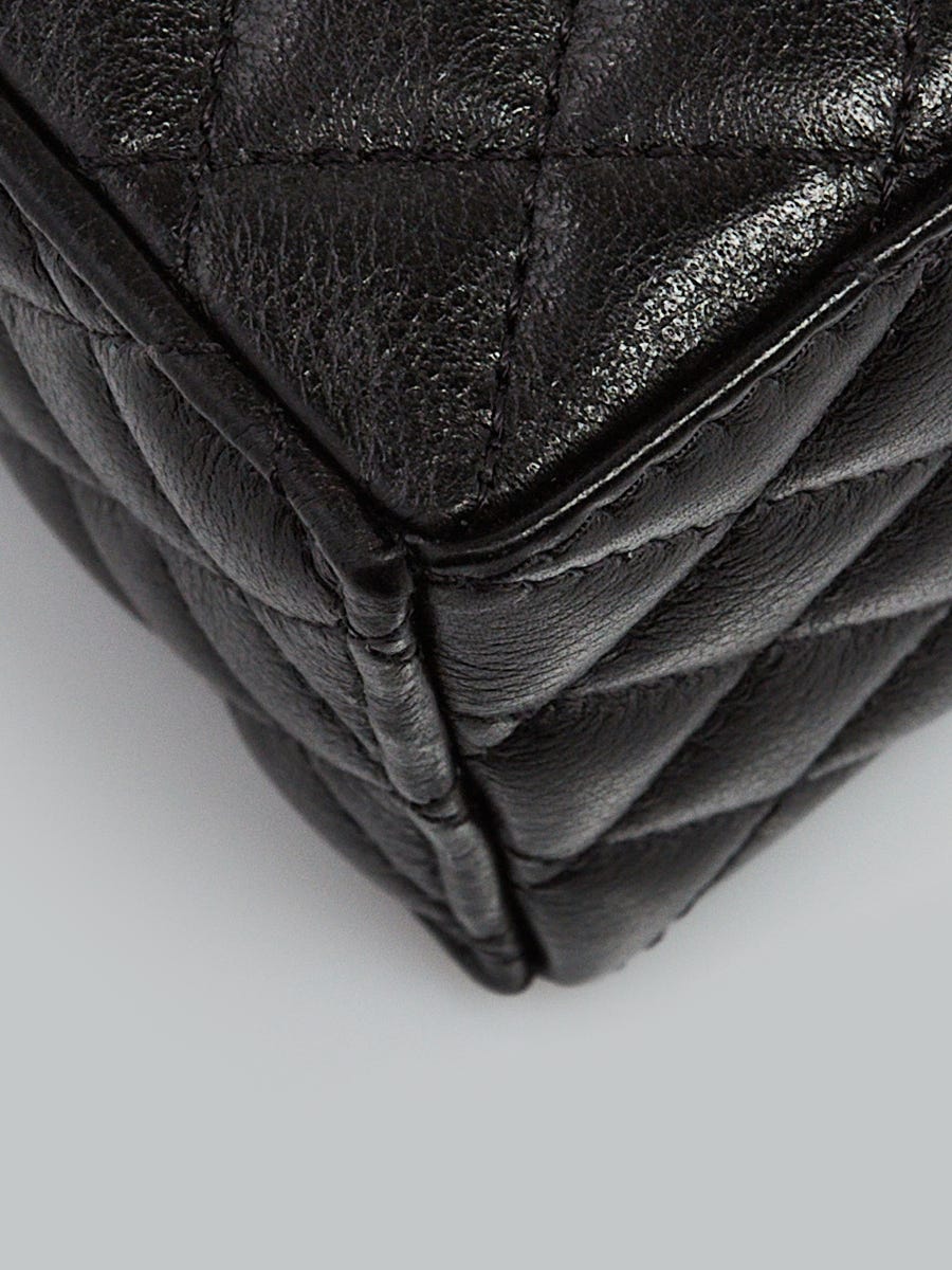 Chanel Black Leather Micro Mini Flap Bag Charm and Key Holder - Yoogi's  Closet