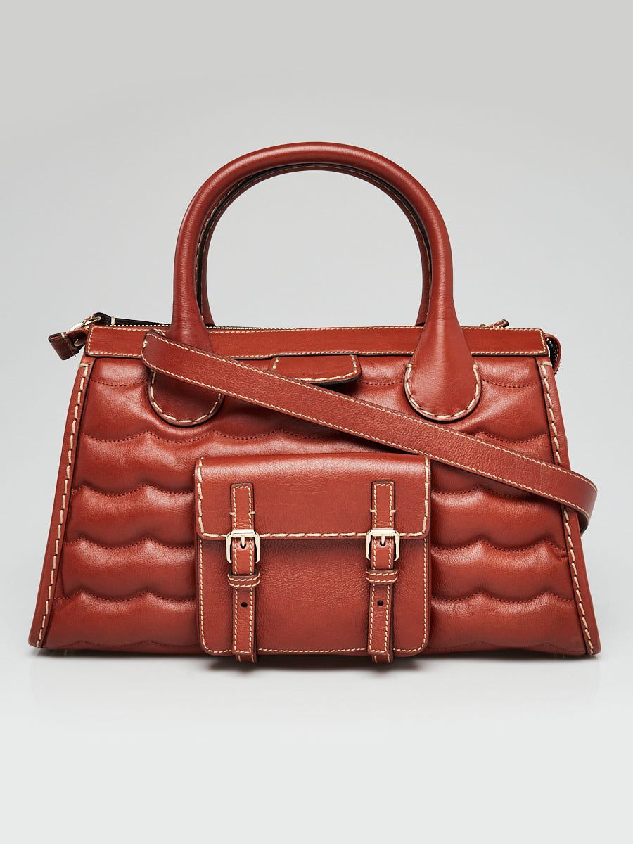 Chloe Edith Quilted Leather Satchel Bag