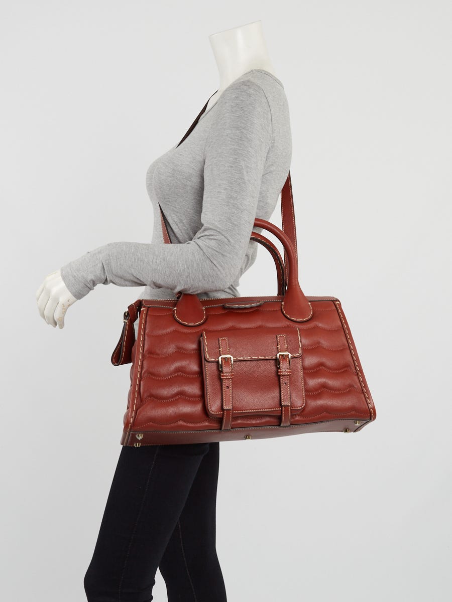  Edith Small Saffiano Leather Satchel : Clothing, Shoes