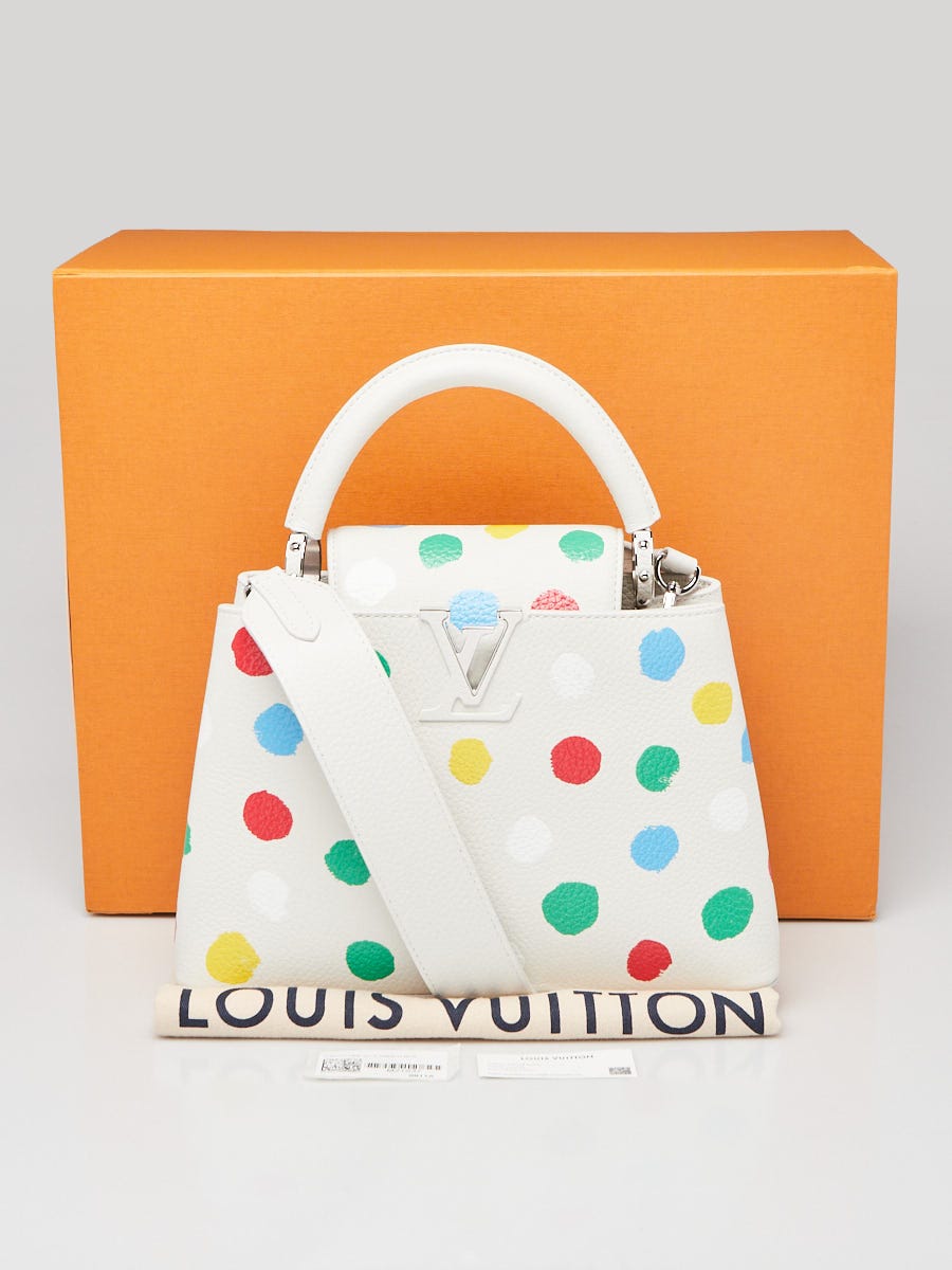 Louis Vuitton x YK White/Multicolor Taurillon Leather Capucines Bb Bag