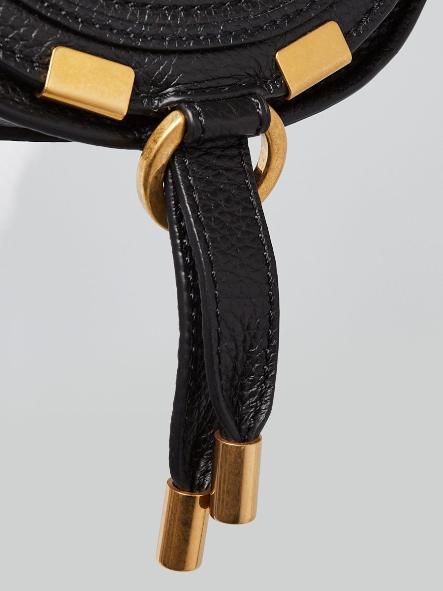 【送料無料/関税込】*Chloe* Marcie Nano Bag Chloe Black Pebbled Leather Nano Marcie Bag | Yoogi's Closet