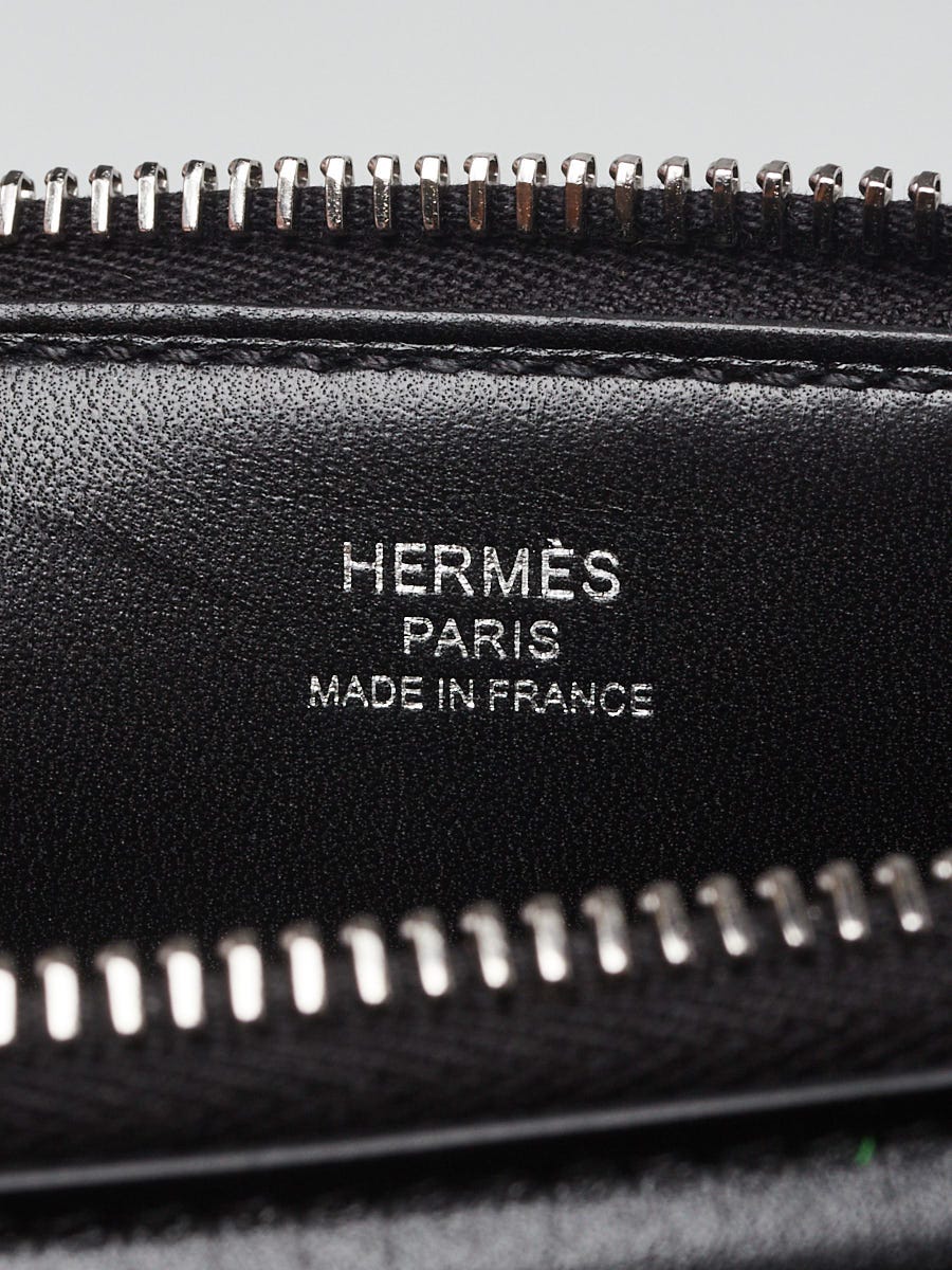 Synthetic Leather Hermes Paris Black Wallet