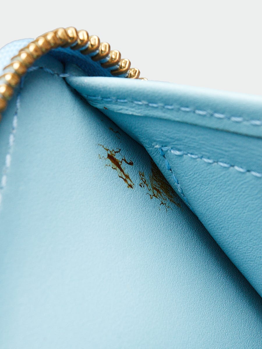 Louis Vuitton Turquoise Blue Monogram Vernis Zippy Wallet – Bagaholic