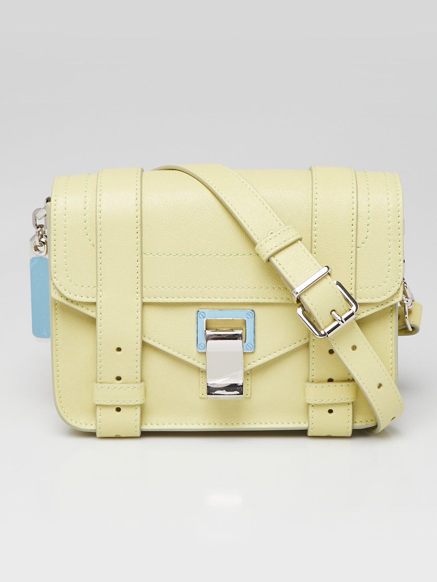 PS 1 Tiny Leather Crossbody Bag in White - Proenza Schouler