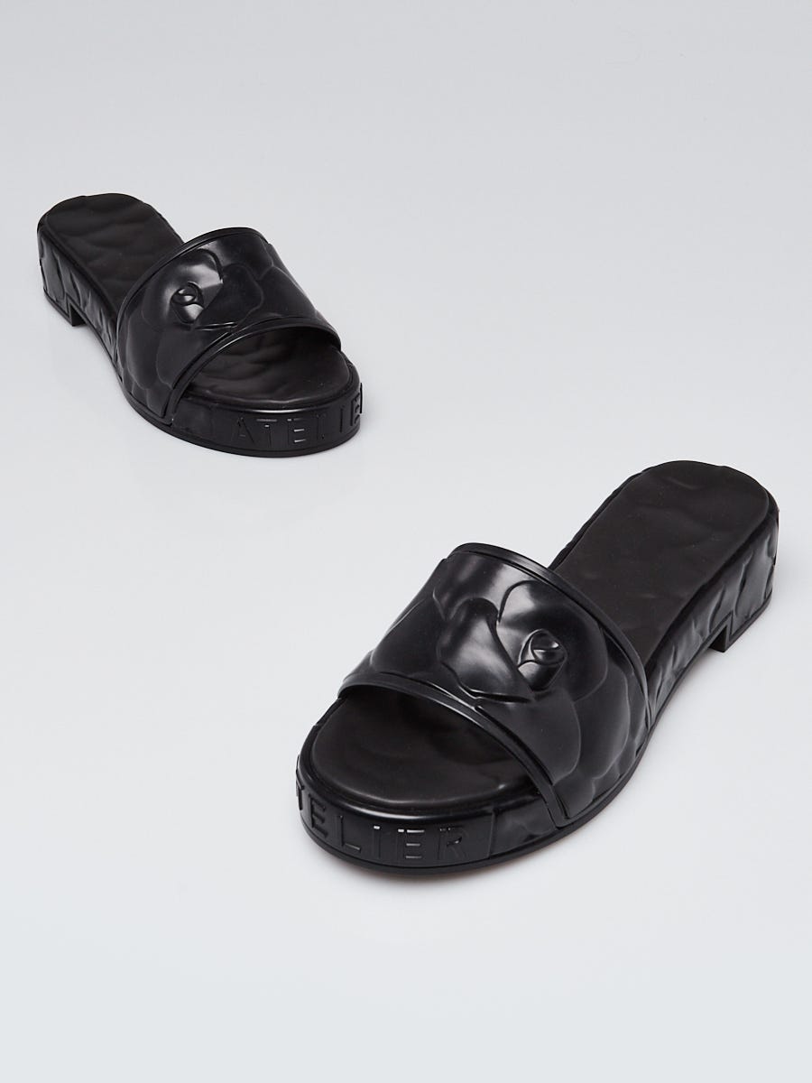 Valentino Rubber Slides - Blue Sandals, Shoes - VAL333554