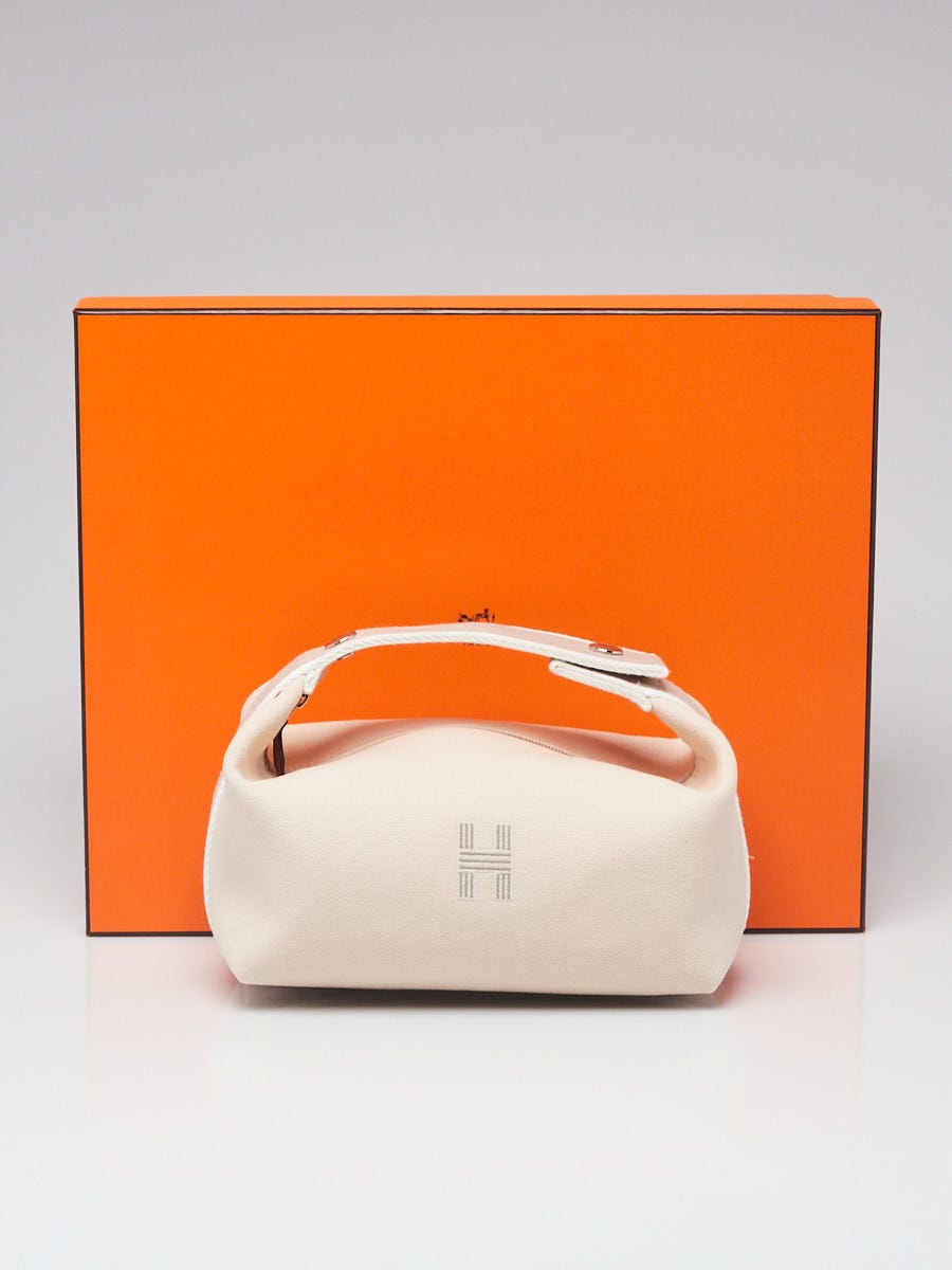 New !! Hermes Bride A Brac Orange Canvas Small Case
