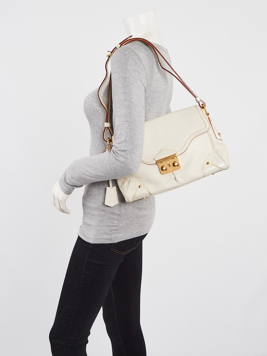LOUIS VUITTON Suhali Lockit PM M91887 Women's Handbag Blanc