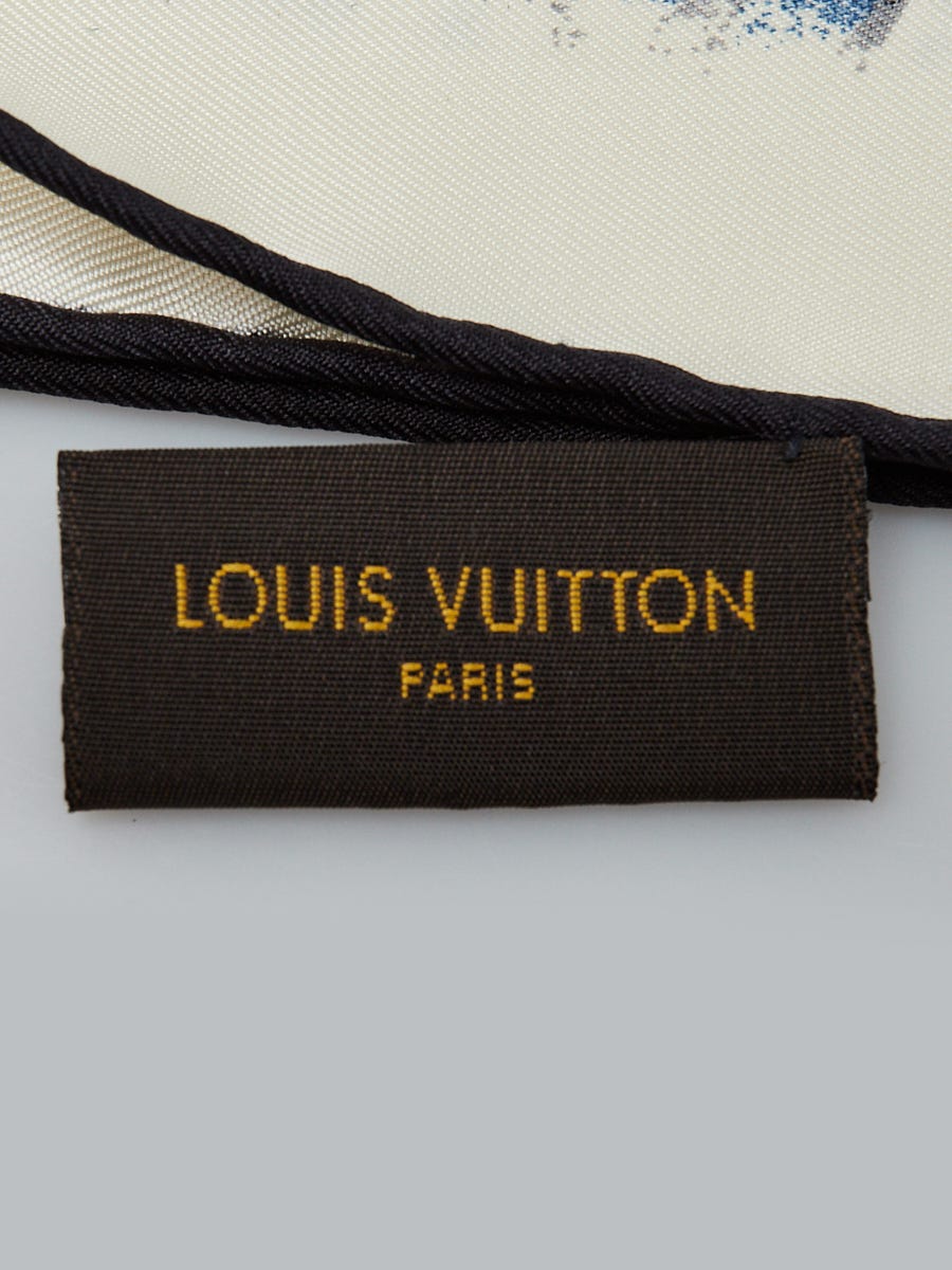 Louis Vuitton Blue/White Monogram Stars Linen/Silk Stole Scarf - Yoogi's  Closet