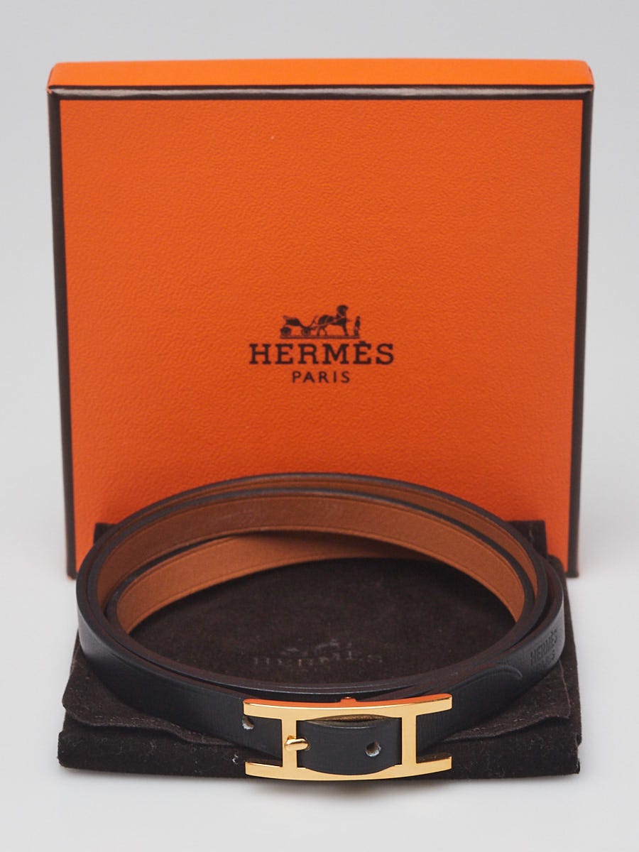 O'kelly leather bracelet Hermès Grey in Leather - 30490424