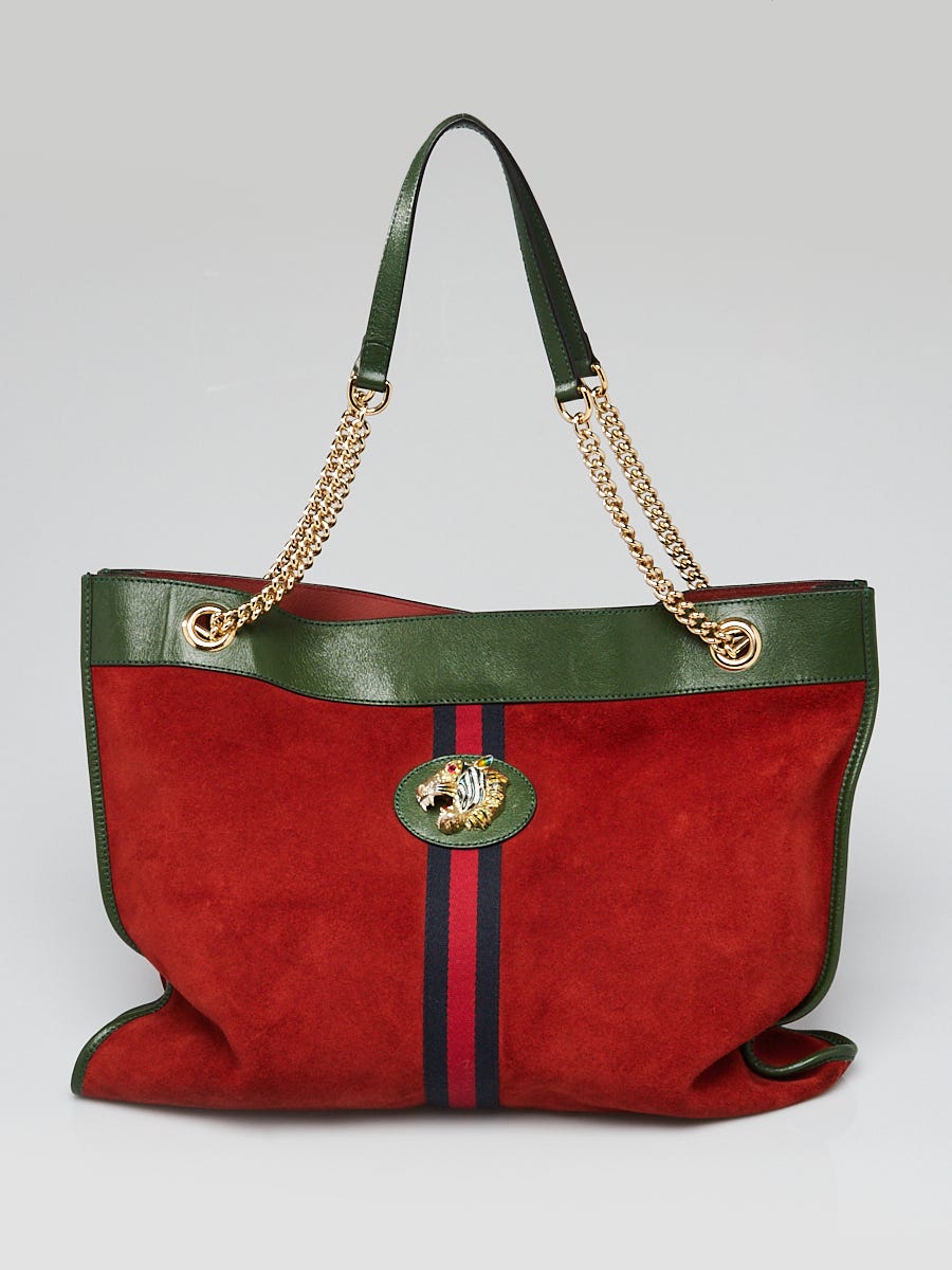 Gucci rajah suede tote online