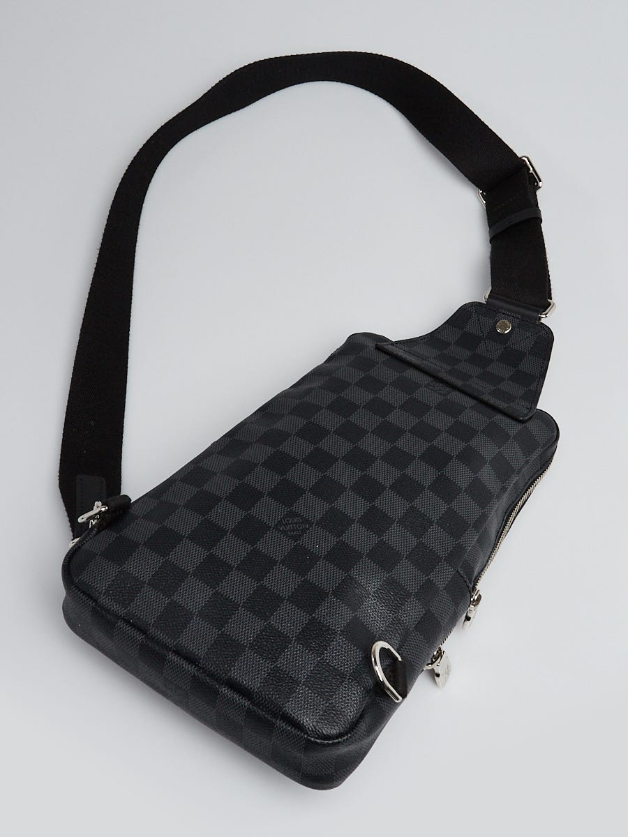 Louis Vuitton Avenue Damier Graphite Sling Bag Black Canvas