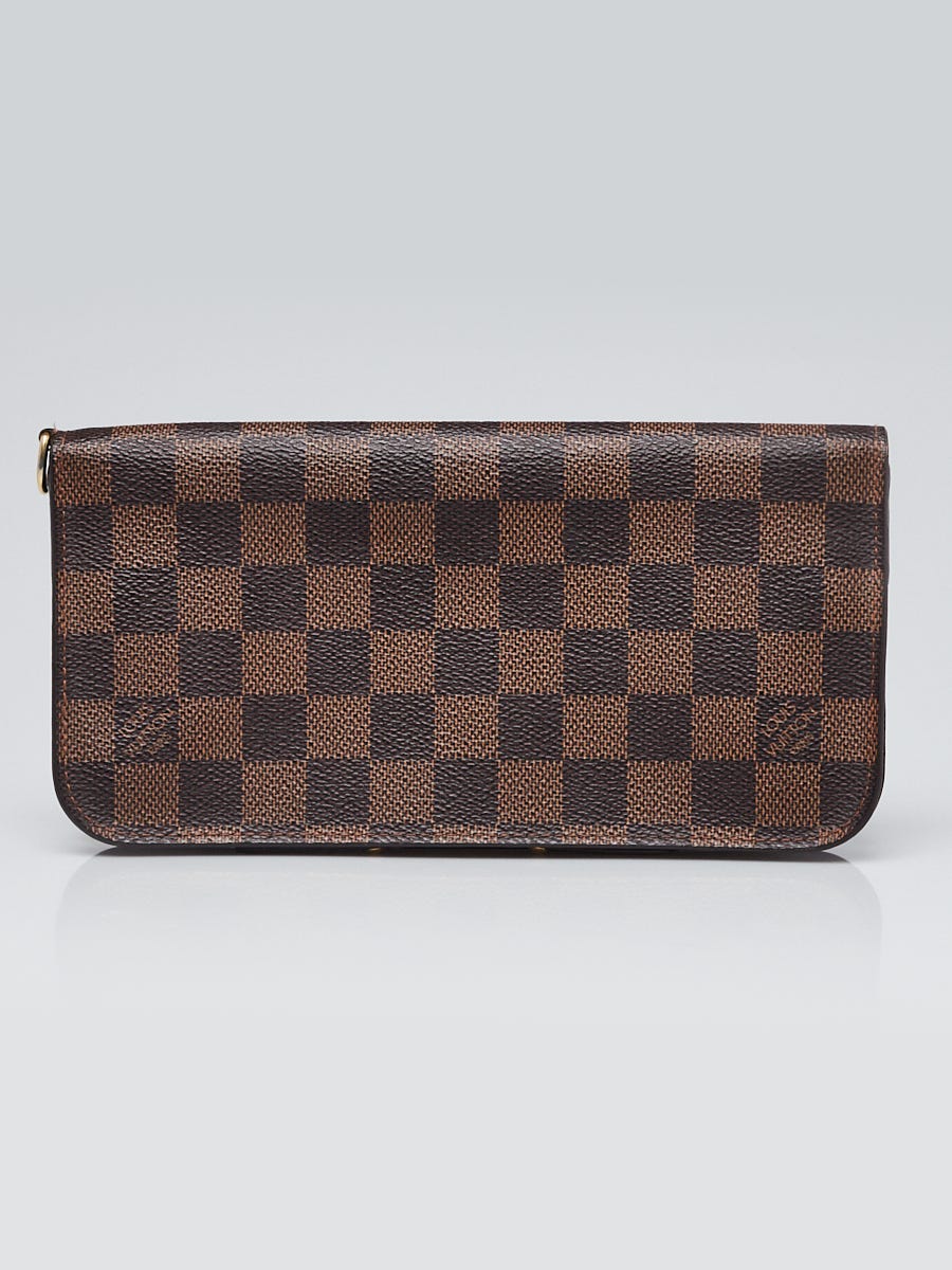 Louis Vuitton Damier Insolite Snap Wallet With Red Interior For