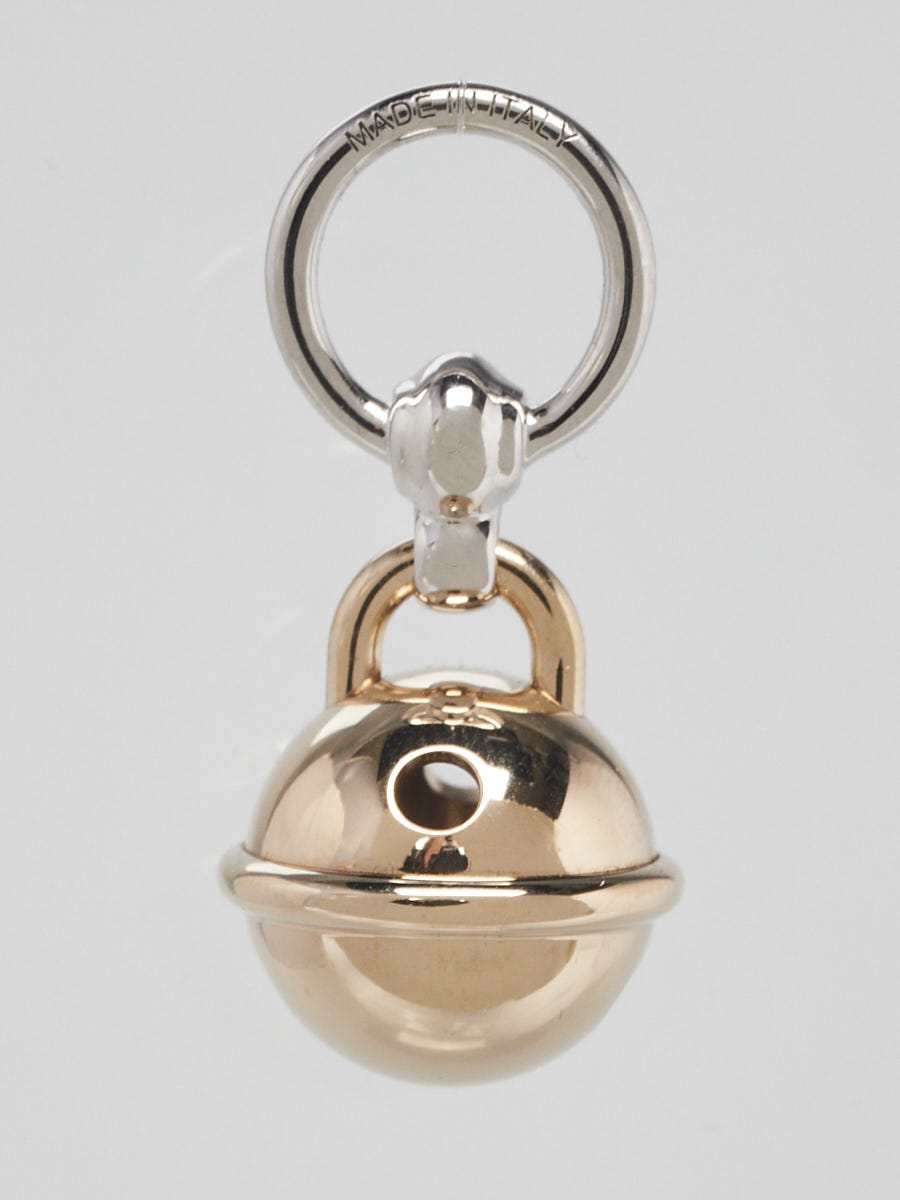 Hermes Palladium Plated and Gold Plated Bell Mini Scarf Ring