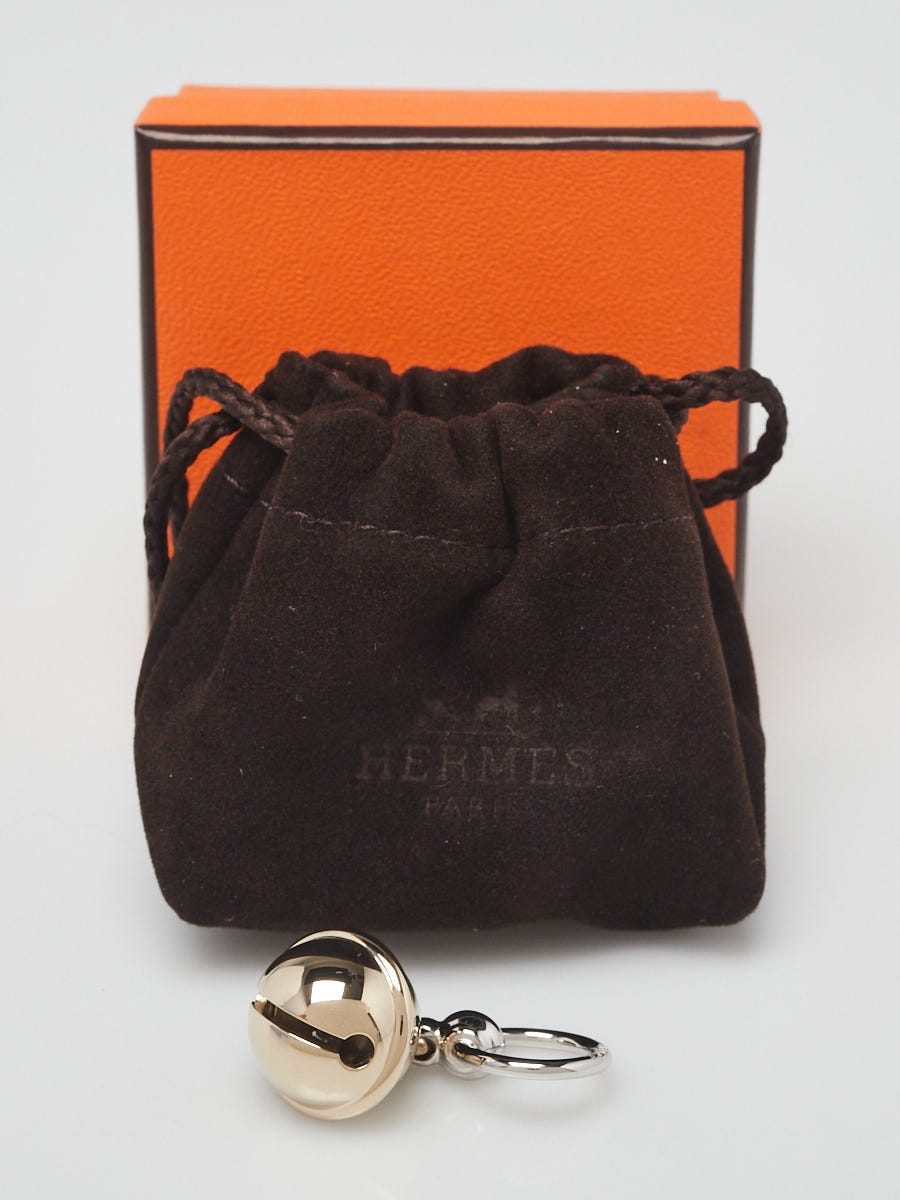 Hermes Palladium Plated and Gold Plated Bell Mini Scarf Ring