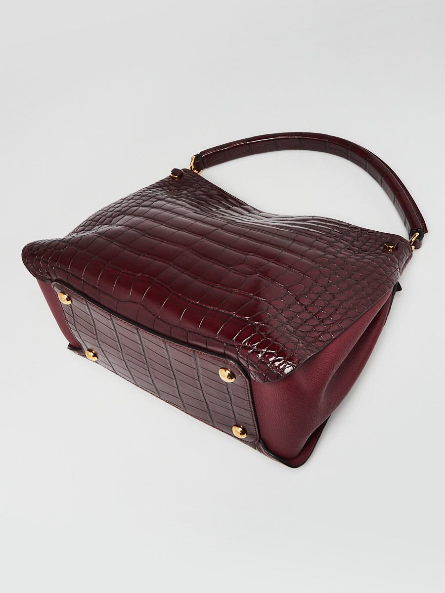 Bordeaux alligator handbag Louis Vuitton Brown in Alligator - 25166569