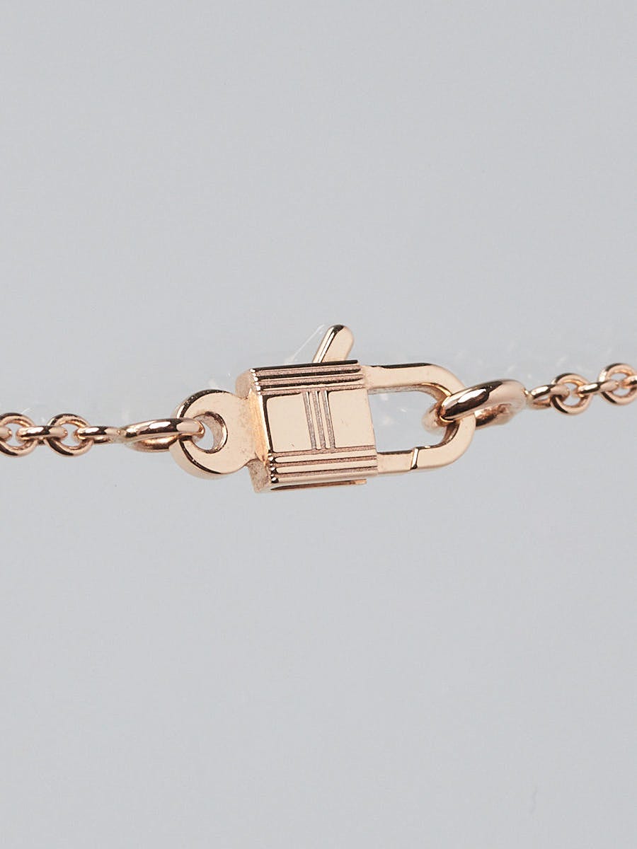 Hermès Pre-owned 18kt Rose Gold Amulette Constance Diamond Bracelet