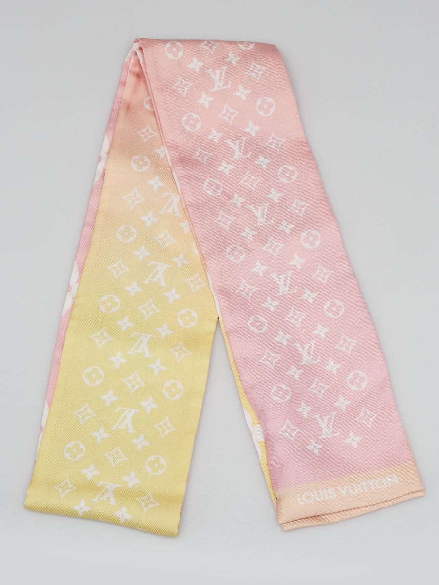 Louis Vuitton Pink Yellow Silk Gradient By The Pool Bandeau Scarf - Yoogi's  Closet