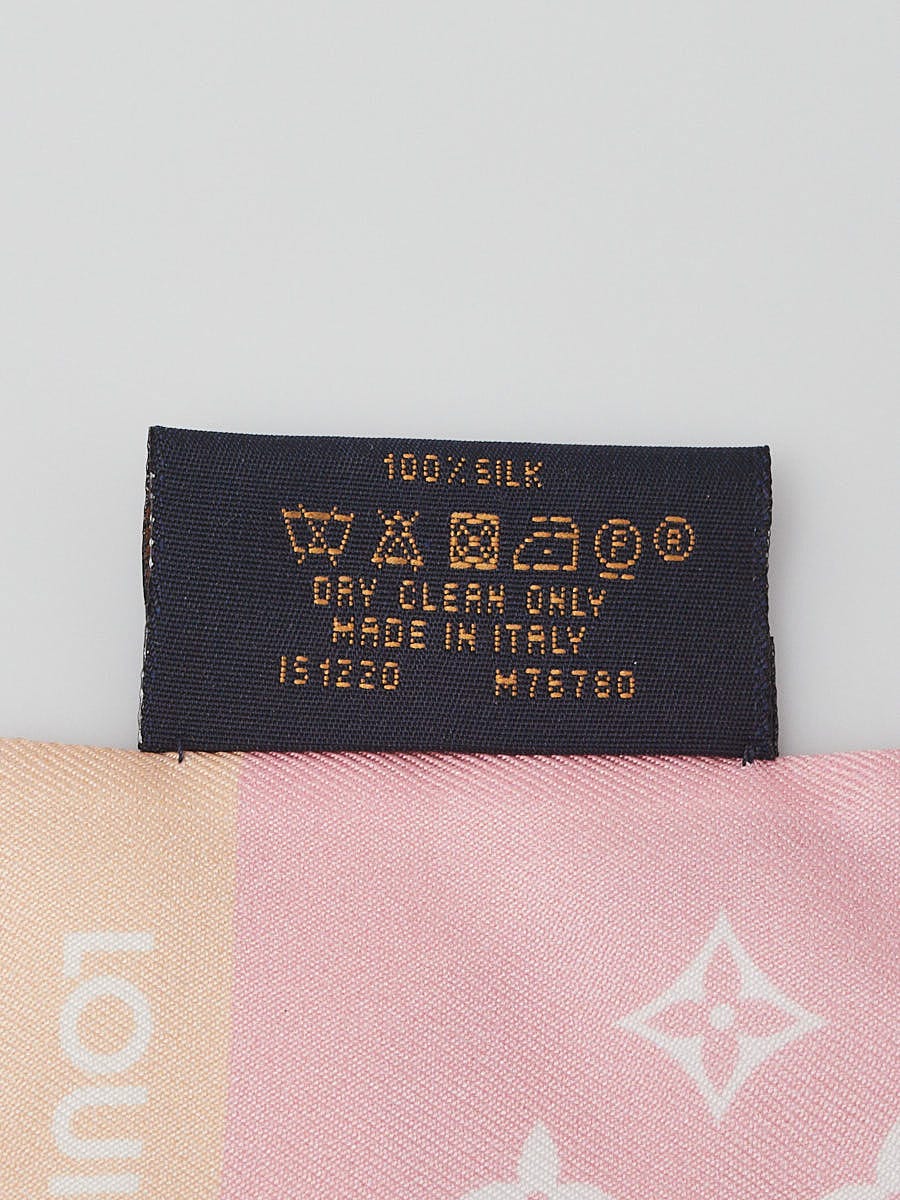 Louis Vuitton - Authenticated Scarf - Silk Pink for Women, Never Worn, with Tag