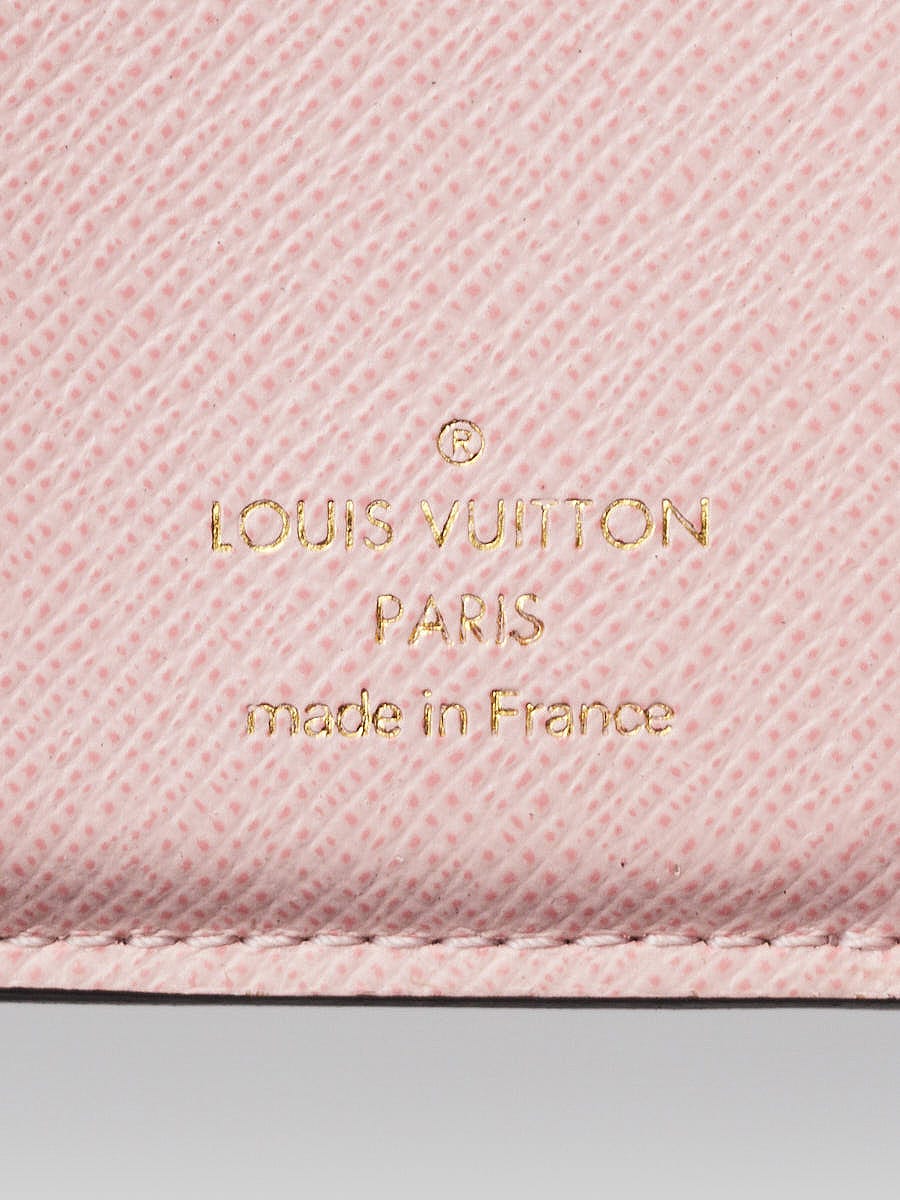 Louis Vuitton Zoé Wallet Rose Ballerine Damier Azur