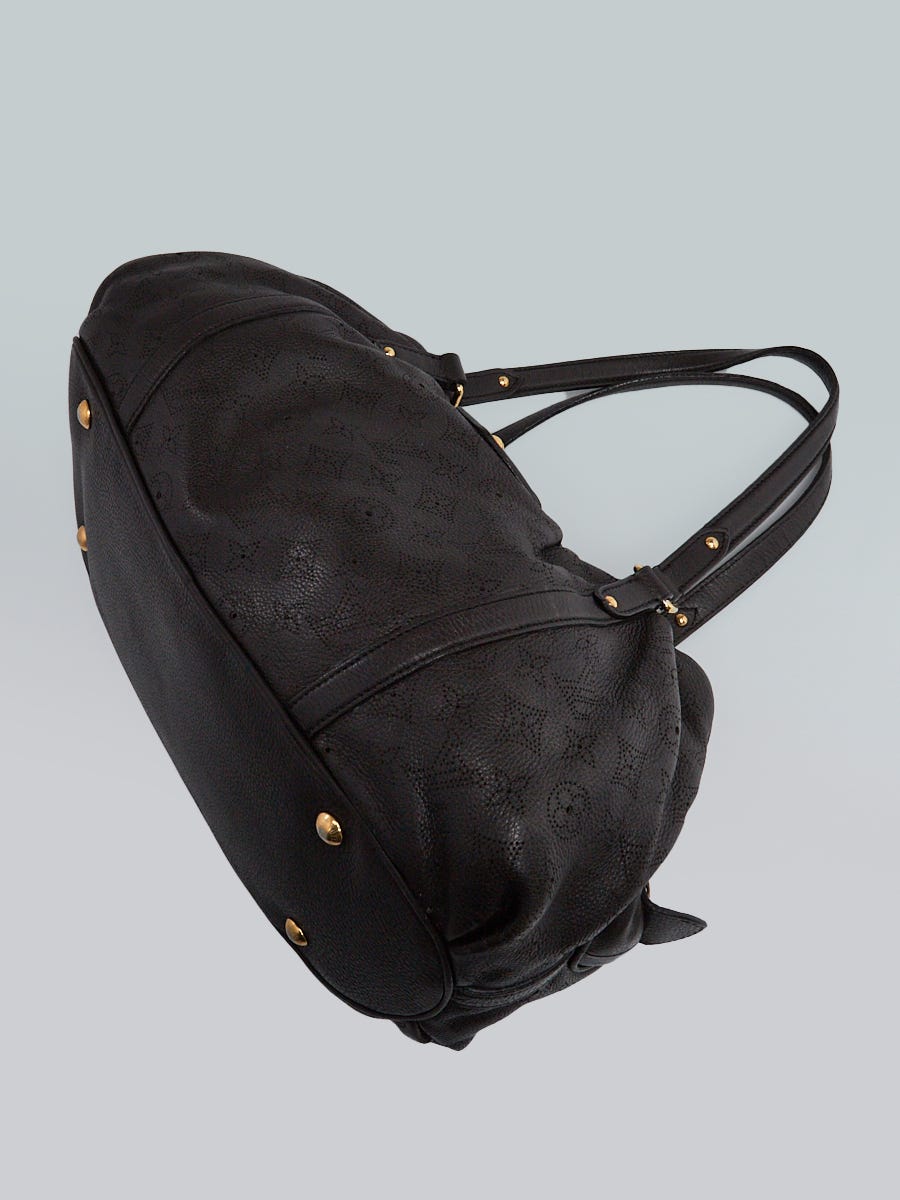LOUIS VUITTON Lunar PM Mahina Leather Shoulder Bag Brown-US