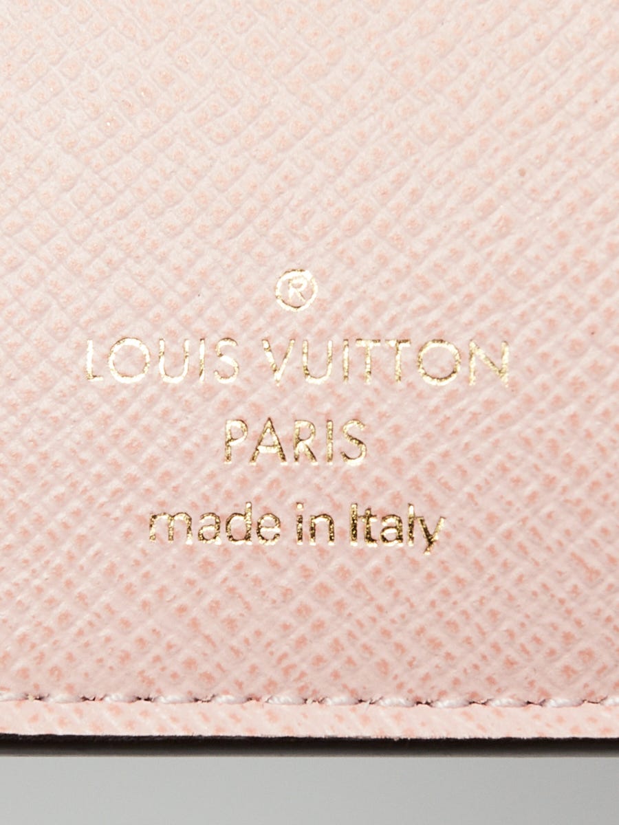 LOUIS VUITTON Juliette Monogram Canvas Wallet Rose pink
