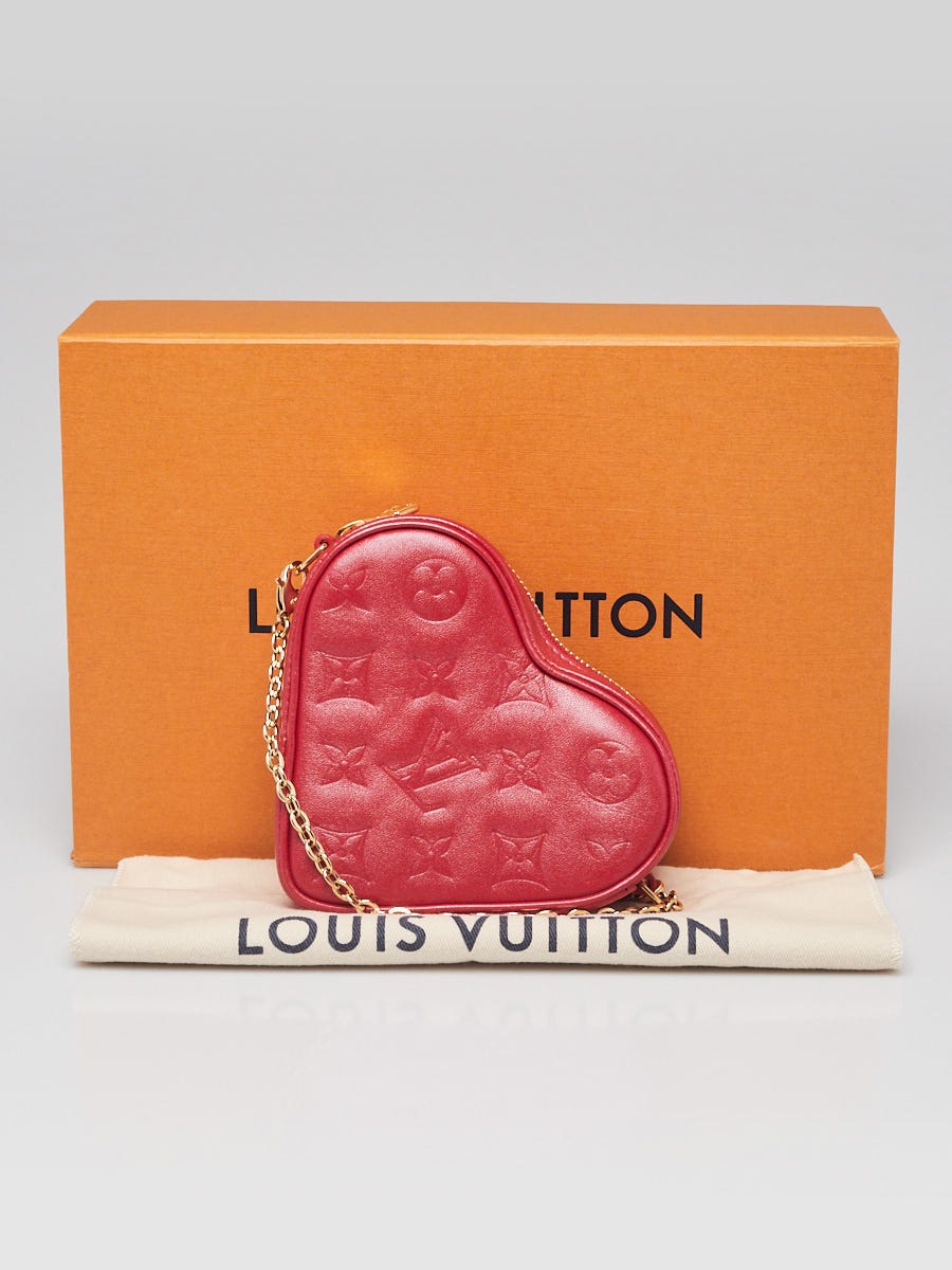 LOUIS VUITTON Monogram Embossed Leather In Love Sac Coeur Light