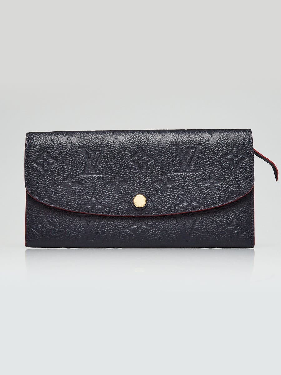 Jual Louis Vuitton Emilie wallet monogram empreinte leather marine
