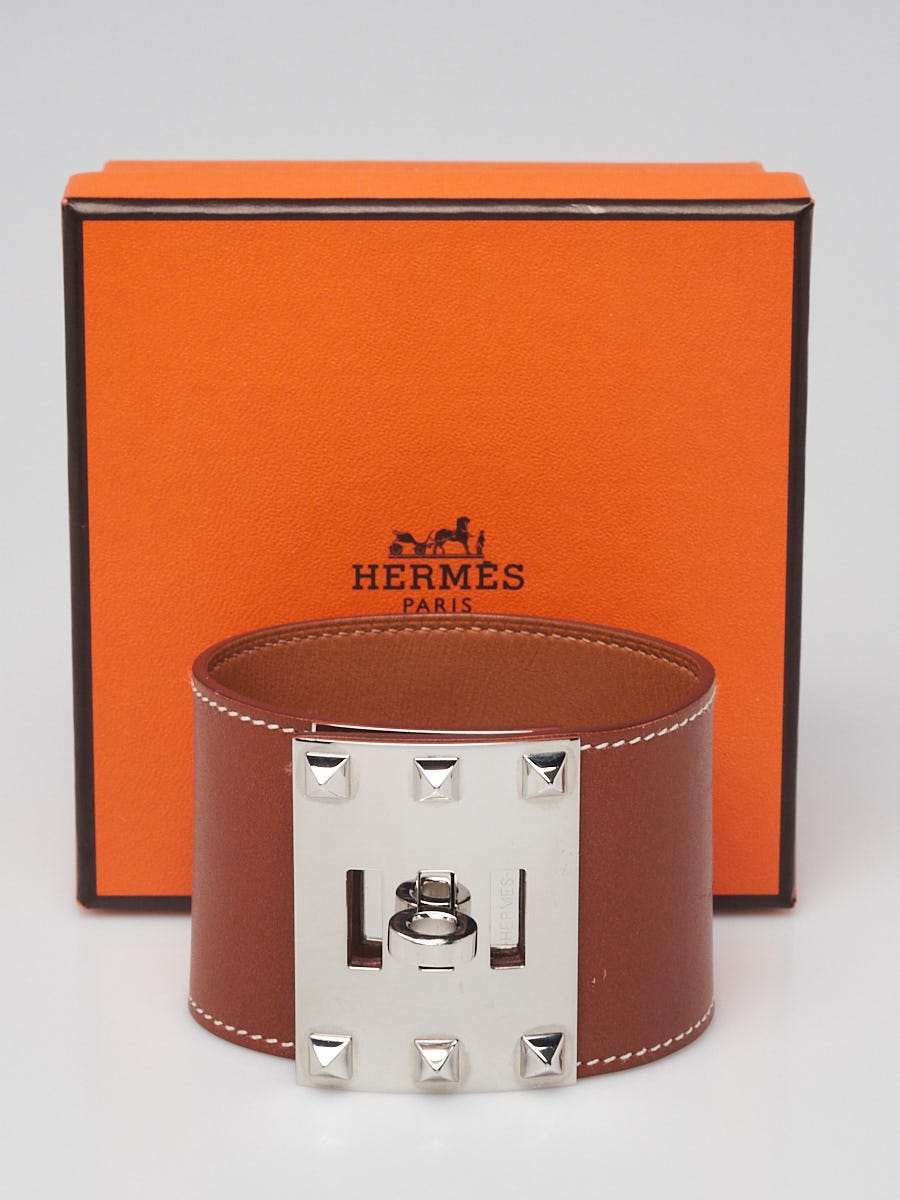 Hermes Fauve Swift Leather Palladium Plated Kelly Extreme Size L