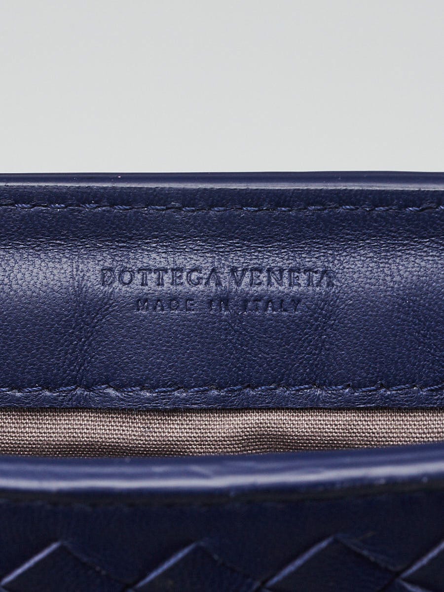 Bottega Veneta Blue Intrecciato Woven Nappa Leather iPad Case