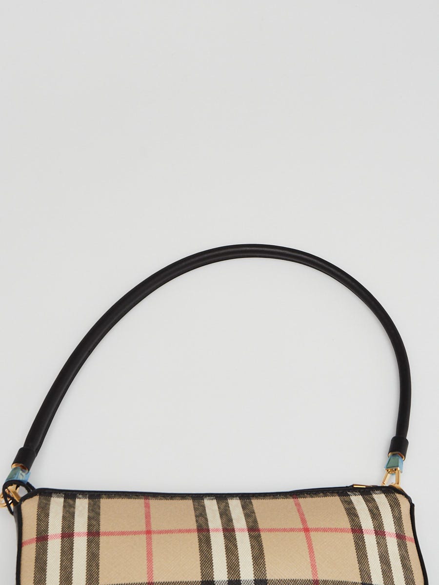 Burberry Vintage Check Coated Canvas/Leather Olympia Pouch Bag