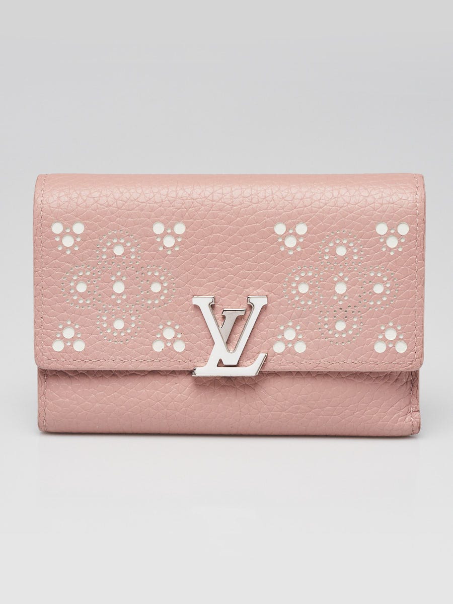 Louis Vuitton Pink Taurillon Perforated Capucines Compact Wallet - Yoogi's  Closet