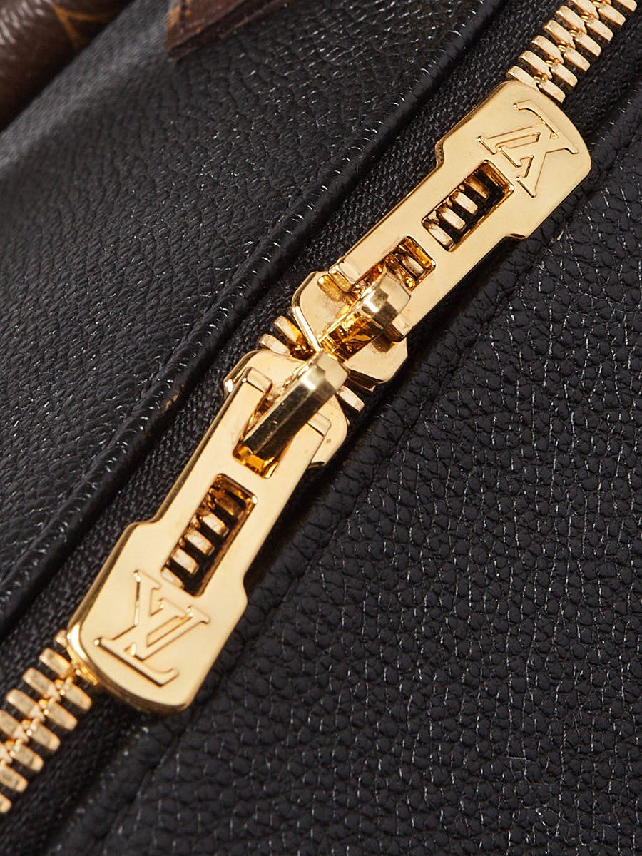 Louis Vuitton Black Leather Monogram Teddy Speedy Bandouliere 30 Bag