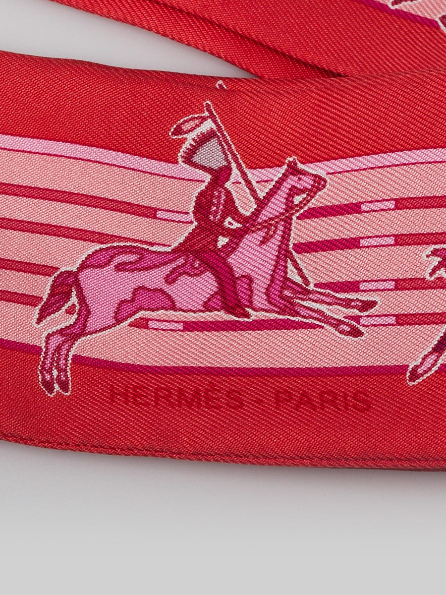 Hermes Scarf - Patch Pink Horses