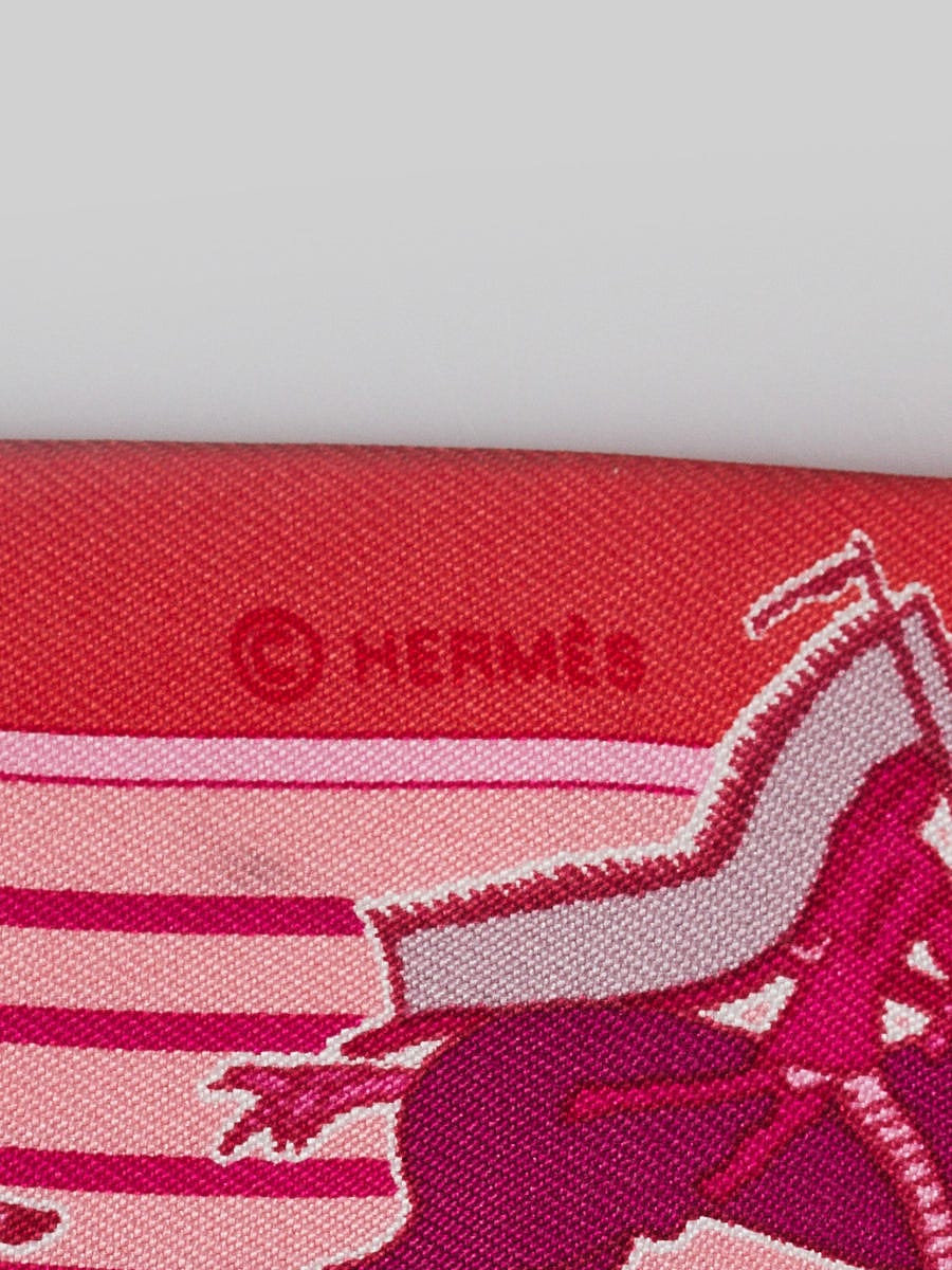 Hermes Blue/Purple Silk Graphic Horse Print Twilly - Yoogi's Closet