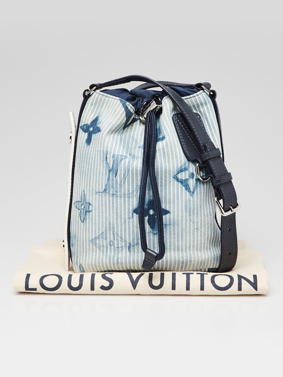 Louis Vuitton Blue Watercolor Monogram Denim Button Up Shirt
