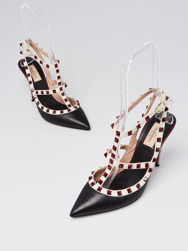 Valentino Multicolor Leather Rockstud Pumps Size 9.5/40