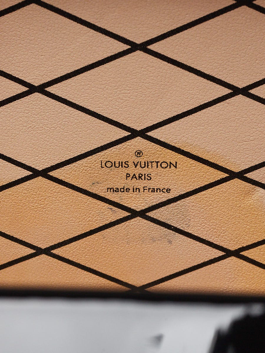 Louis Vuitton Petite Malle Blue Navy Cuir Vernis