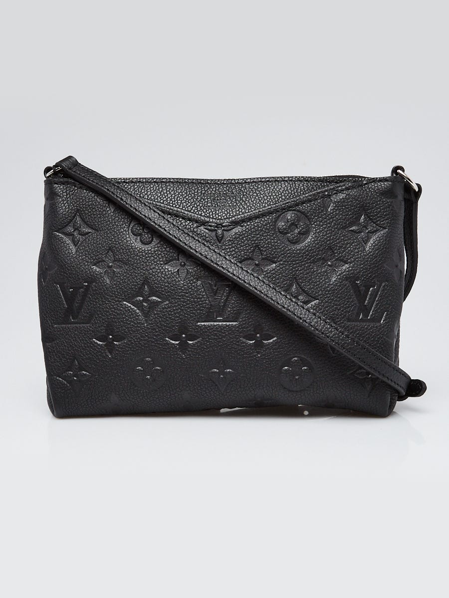 Louis Vuitton Black Monogram Empreinte Leather Pallas Pochette Crossbody Bag
