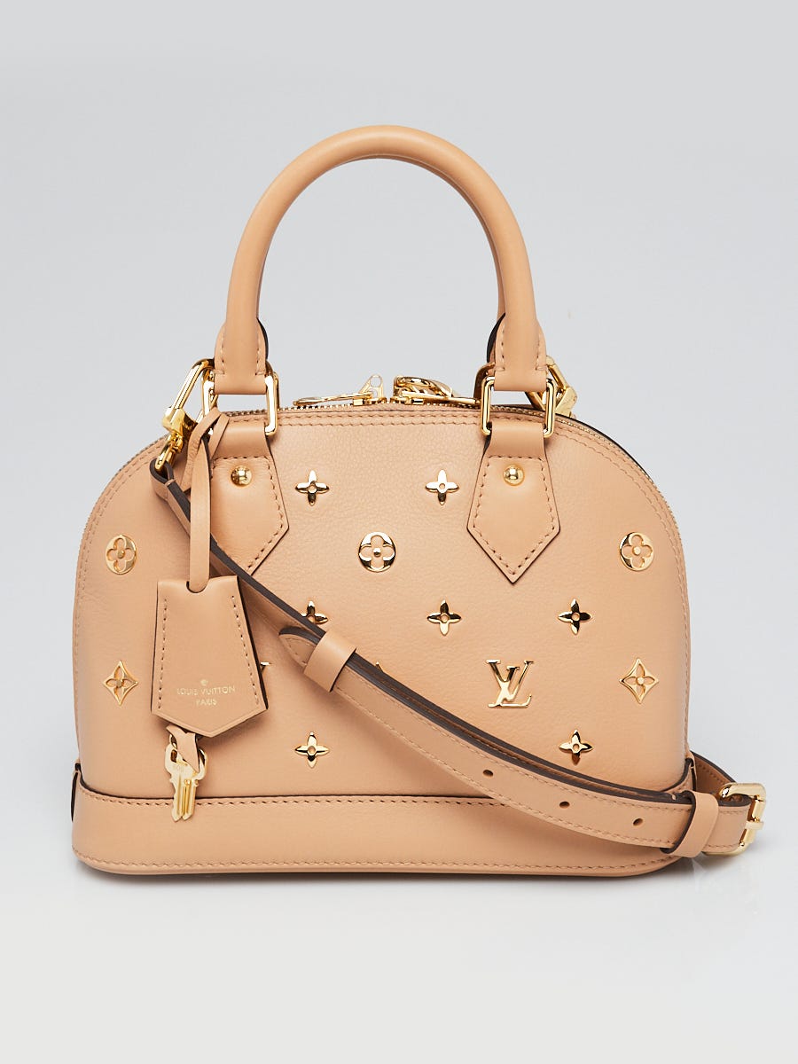 Louis Vuitton Limited Edition Camel Leather Metal Monogram Alma BB